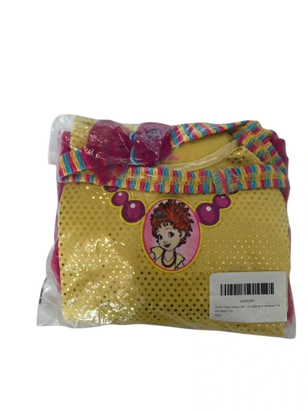 Disney Fancy Nancy Dress, Leggings & Headband Set Size 7/8 NWT